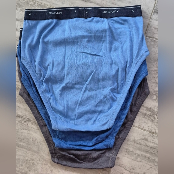 Jockey Men's Briefs - Blue and Gray Trio - Picture 2 of 5
